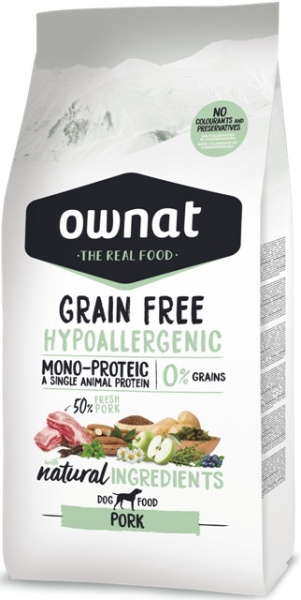 Ownat Grain Free Hypoallergenic Pork 14 