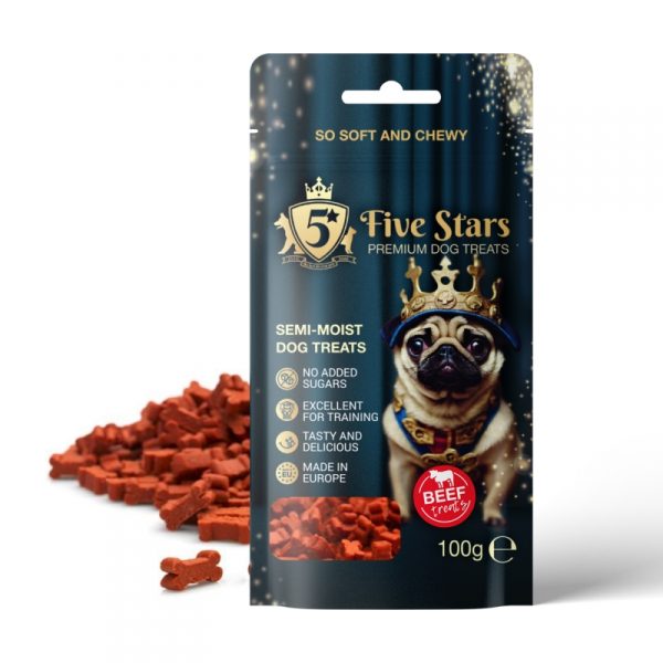 5 STARS Treats Semi-Moist Beef /������/