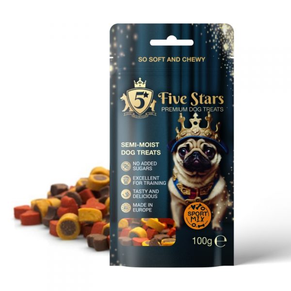 5 STARS Treats Semi-Moist Sport Mix /������/
