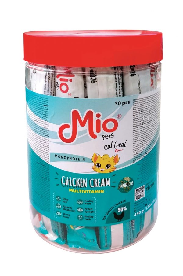 Mio Treats for cat-Cream Multivitamin - 30*15 g