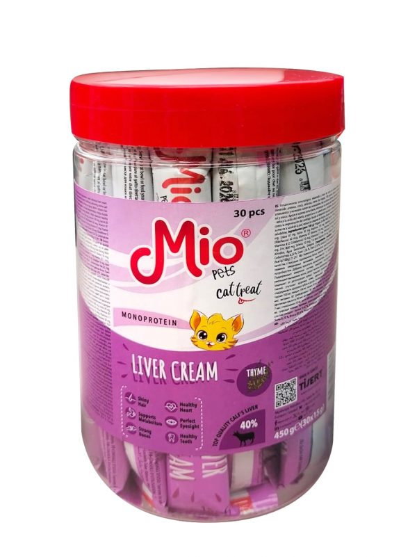 Mio Treats for cat - Cream with Liver - 30*15 g