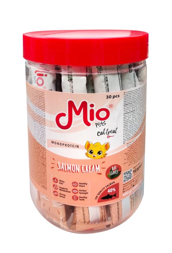 Mio Treats for cat - Cream with Salmon - 30*15 g