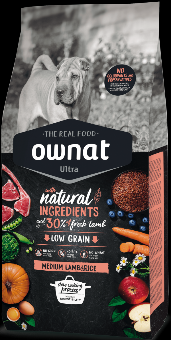 Ownat Ultra Medium Lamb & Rice 8 ��