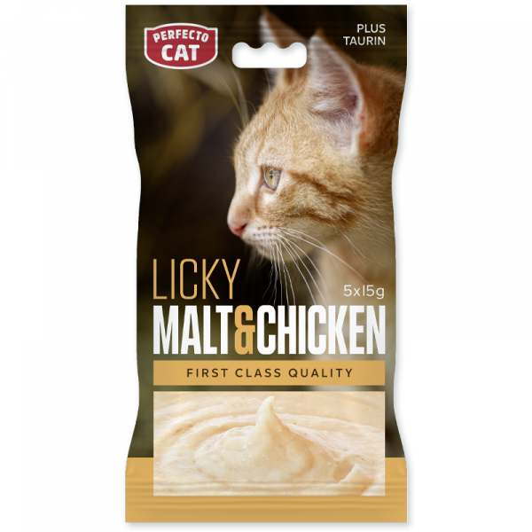 Perfecto Cat Licky Malt&Chicken 5x15g