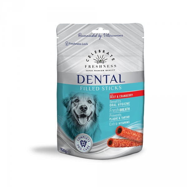 CELEBRATE Dent.Sticks Beef & Cranberry 12x150 gr