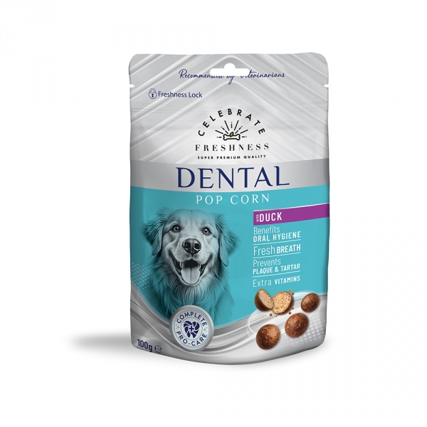 CELEBRATE FRESHNESS Dental Pop Corn Duck 12x100g