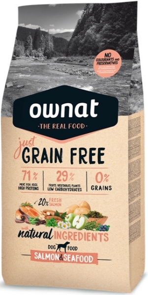Ownat Grain Free Just Adult Salmon & Seefood 14 