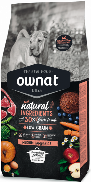 Ownat Ultra Medium Lamb & Rice 8 