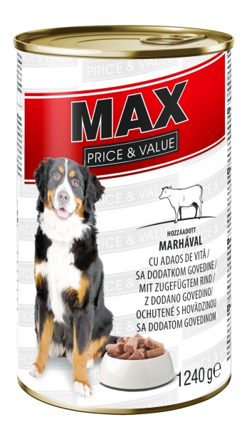 MAX Cnunk Dog Beef 1240g