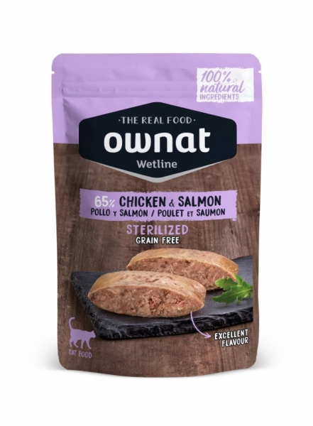 Ownat Pouch GF Sterilized Cat 85    