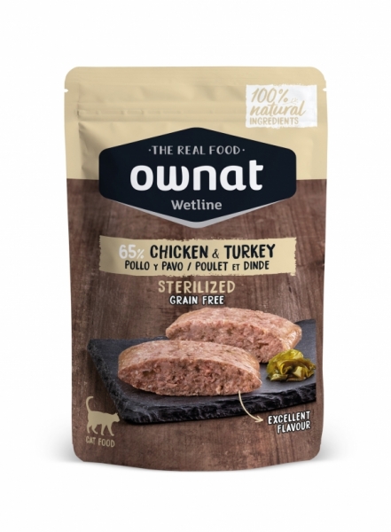 Ownat Pouch GF Sterilized Cat 85 
