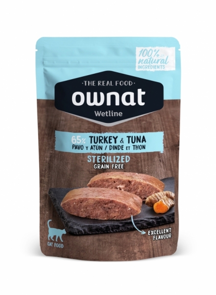 Ownat Pouch GF Sterilized Cat 85     