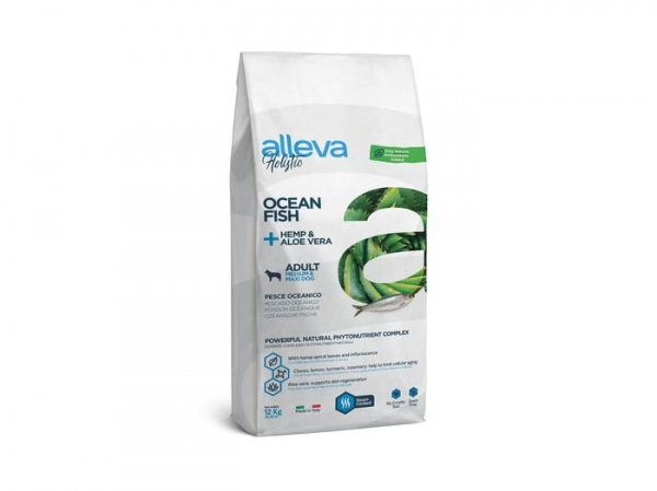 ALLEVA DOG HOLIST AD OCEAN FISH MED/MAXI 12 
