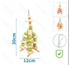 Играчка за папагали дървена 30/12 3 цвята Nobleza 