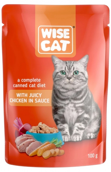 Wise Cat Chicken in sauce 100g