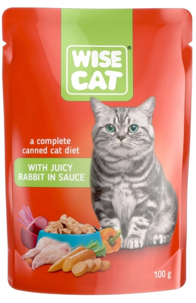 Wise Cat Rabbit in sauce 100g