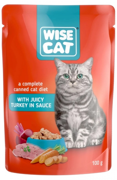 Wise Cat Turkey in sauce 100g