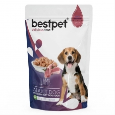 BESTPET Adult Dog Lamb in Jelly POUCH 100 