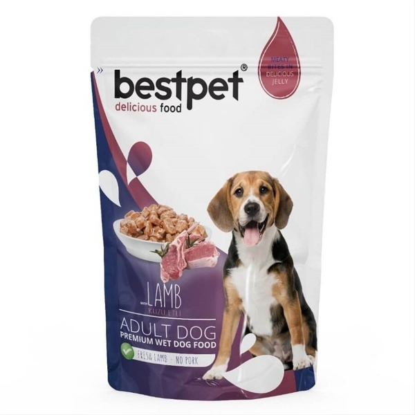 BESTPET Adult Dog Lamb in Jelly POUCH 100 