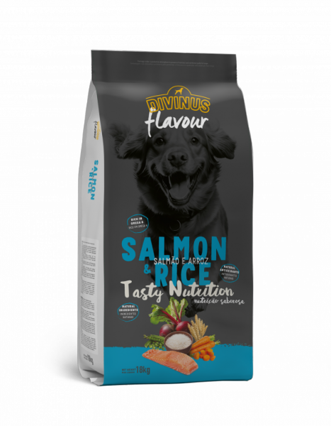 DIVINUS FLAVOUR DOG SALMON/RICE 18 КГ СЬОМГА И ОРИЗ ЗА КУЧЕ