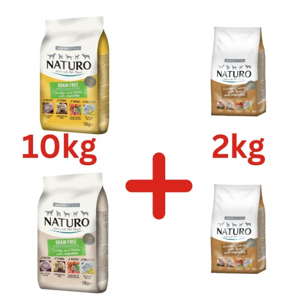 Naturo 10 kg + 2 kg 