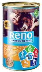 RENO Cnunk Dog Chick/Liv/Car 1240g OPTIMAL LIFE