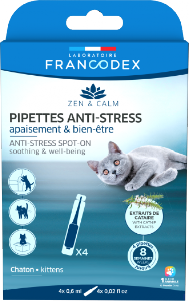 Пипети Анти-стрес малки котенца 4 бр. FRANCODEX