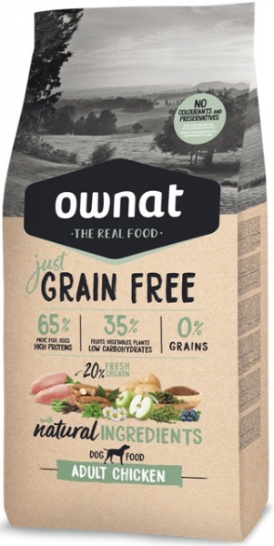Ownat Grain Free Just Adult Chicken 14 кг 