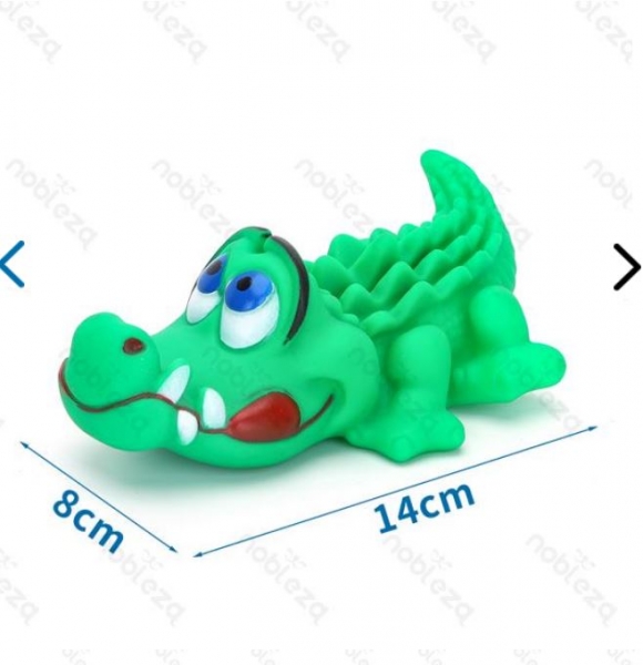 Игр.винил крокодил зелен 14/8 см