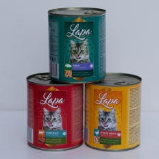 Lapa 415 гр консерва котка /видове/