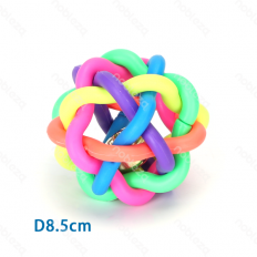 Цветна топка плетена D-8.5 см