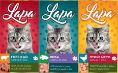 Lapa 415 гр - 3 вида консерва за котки