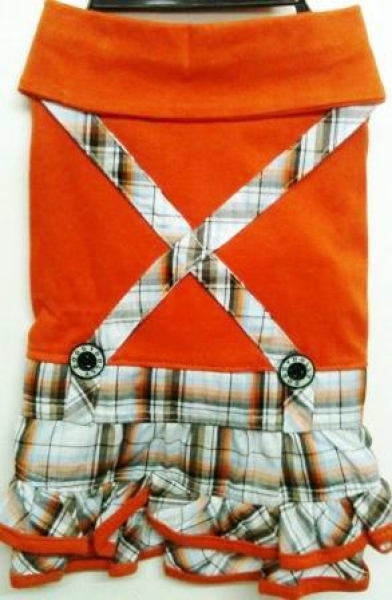 Рокля Orange Suspenders