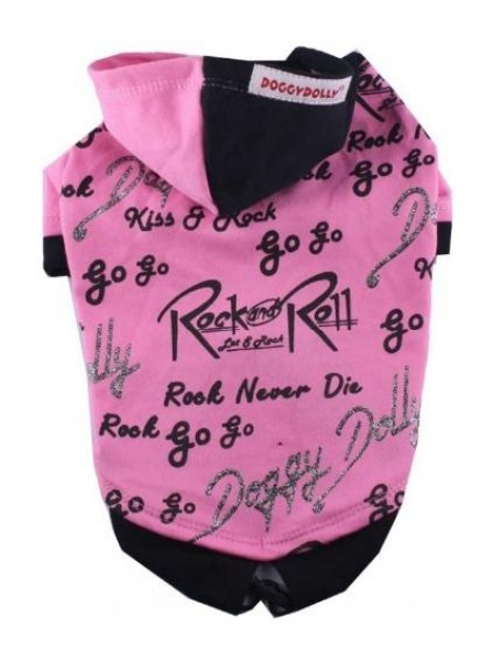 Дрешка с качулка Rock&Rolls pink